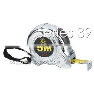 measuring tape with chrome plated case or ABS case