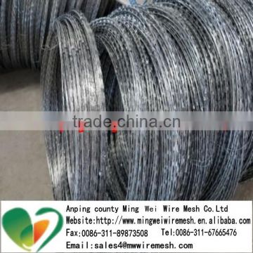 High quality Galvanized Razor Barbed Wire For Fence
