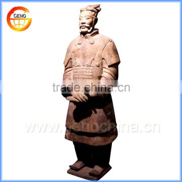 China handmade fine concrete garden statues of terracotta warrior design for business gift