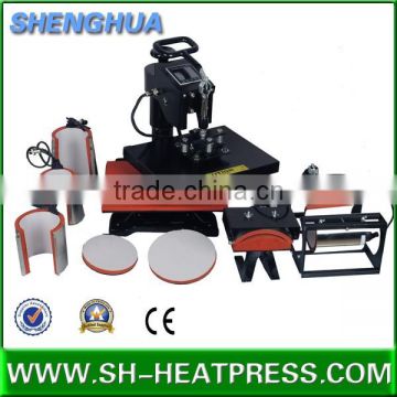 8 in 1 heat press machine for printing tshirt cap plate mug dishes sublimation