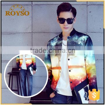 Korean Fashion 100% Polyester Bomber Jacket High Fashion Man Jacket