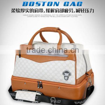 pu water proof golf clothes bag/rg tree contrast fancy golf clothes shoesbag/fancy golf bag