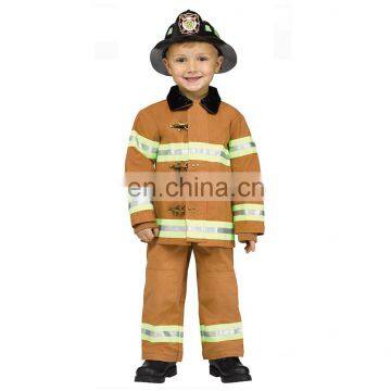 Kids Boys Party Fancy Dressup Fireman Firefighter Costume