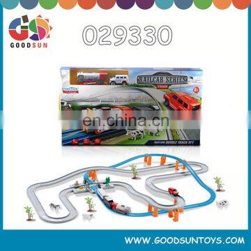 B/O track cars plastic roller coaster toy for children battery operated track cars kids small toy cars for kids 029330