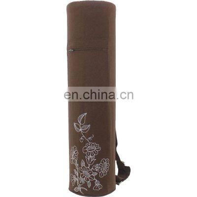 New arrival washable embroidered zipper opening Yoga Mat Bag for carrying mat