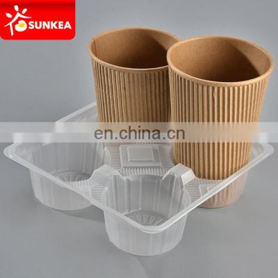 Disposable PP plastic paper coffee cup holder