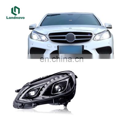 Landnovo auto lamps manufacturer accessories cars upgrade headlight for 2010-2016 Mercedes w212 e class led headlight