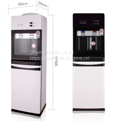 Water dispenser vertical hot and cold household office ice temperature hot double glass door