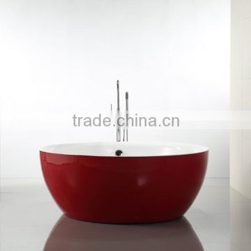 Small Round Bathtub, Red Round Tub, Small Bath, CE and Cupc Approved (EW6832)