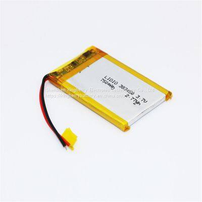 LP383450 750mah 800mAh Li-polymer Batteries 3.7v Lipo 650mah Battery For Mp4 Player