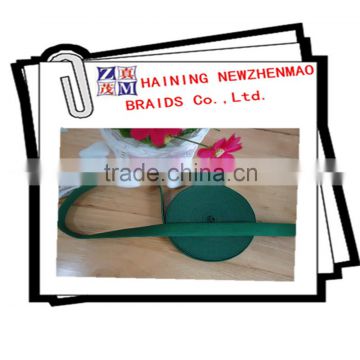 Custom excellent quality green braided elastic strap