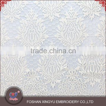 Great quality guangzhou african cotton embroidered net lace embroidery fabric for fashionable garment