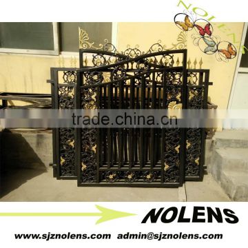 modern wrought iron gate metal gate design for factory house/wrought iron gates /wrought iron double doors /metal iron gate