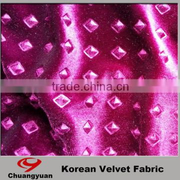 Fashion Fabric 2016 Turkey Tricot New Design Embossed Suits Fabric