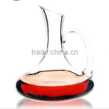 Wholesale cheap antique clear single glass wine decanter with handle