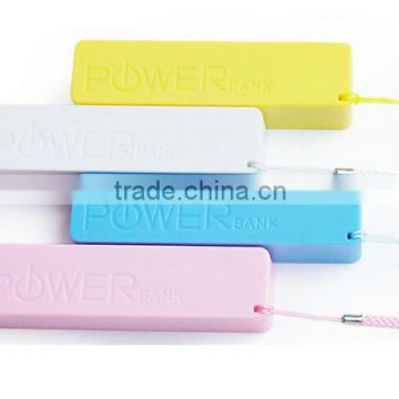 2600mah colourful best smart 18650 universal power bank charger for smart phone