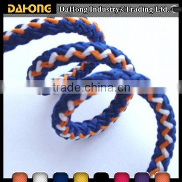 fashion customized multi colored braid polyester decorative rope