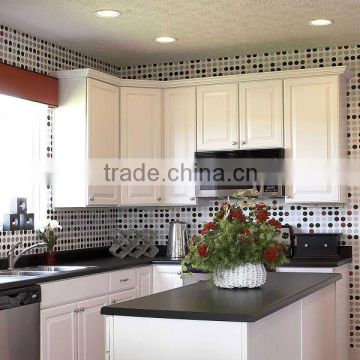 White Lacquer Wooden Cabinets For Kitchen DJ-K103