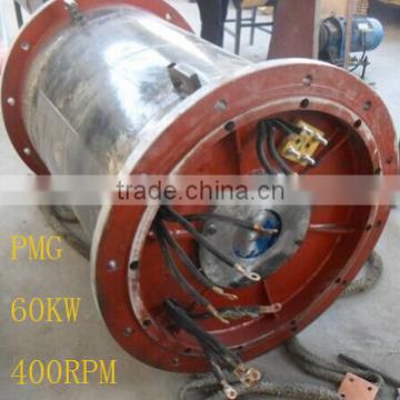 60Kw water power hydro permanent magnet generator 375rpm with direct 50HZ output