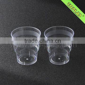 200ml PS transparent disposable plastic airline cups