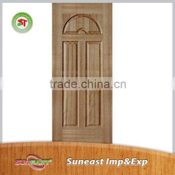 Modern exterior carved wood door