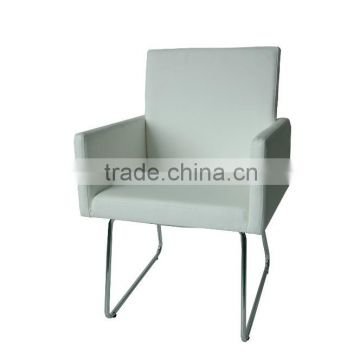 white armrest dining chair HC245
