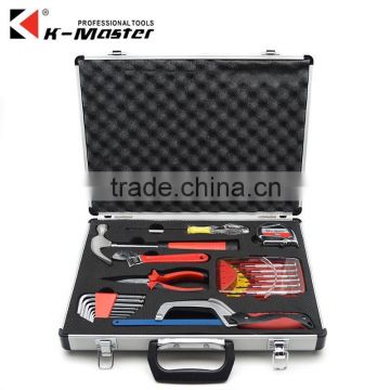 K-Mastet factory direct sales 20 pcs high quality household hand tools aluminum alloy tool box