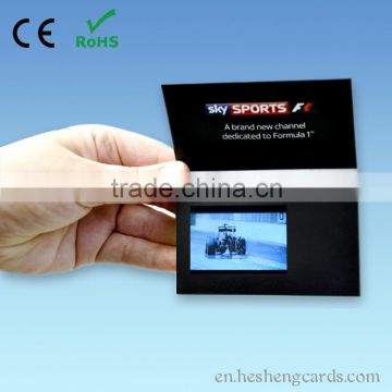 Top quality 2.4"customized lcd video brochure card for promotion