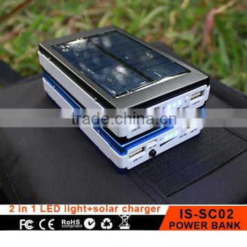6000mah private solar backpack charger