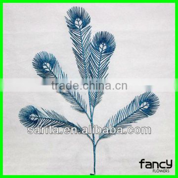 2013 new design artificial metal leaves for crafts