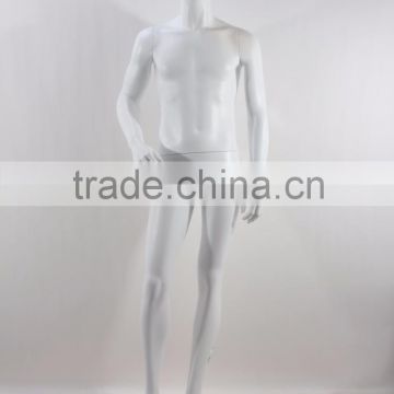 Display male mannequin matt white with beard general male models