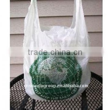 HDPE t-shirt bag for food packing
