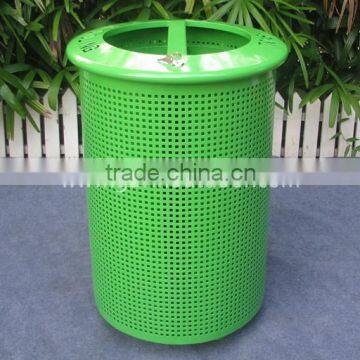 36 gallon capacity metal outdoor garbage bin outdoor recycle bin