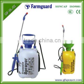 5L plastic pressure sprayer for garden and agriculture