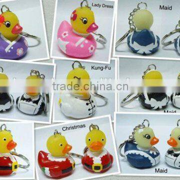 PVC duck/plastic duck keyring