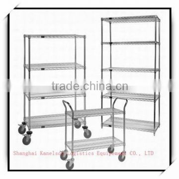 metal wire floor shelf rack