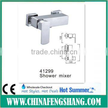 Square wall mount bathroom shower mixer faucet water tap