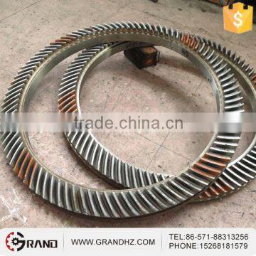 Customized steel casting spiral bevel gear 20XH3A