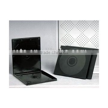 10mm Square Black Single PP VCD CD Case , Short DVD Case