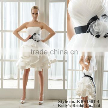 Sexy short wedding dress bridesmaid dress