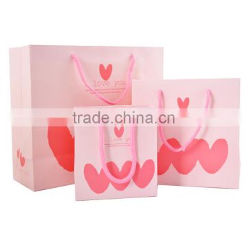 Hot sale heart shape candy packaging bag gift paper bag