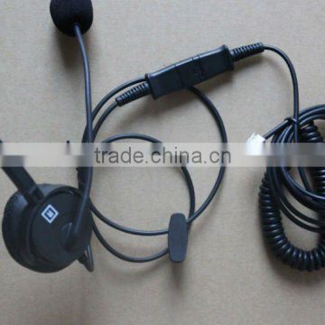 Professional call center headset with QD cord