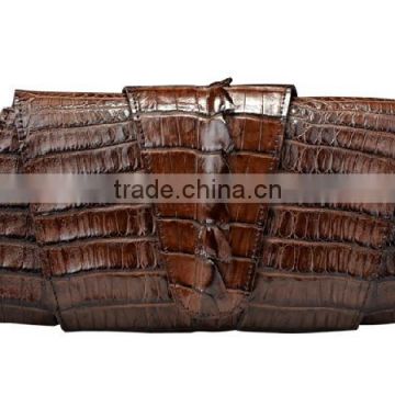 Handmade Luxury Genuine Crocodile leather clutch bag