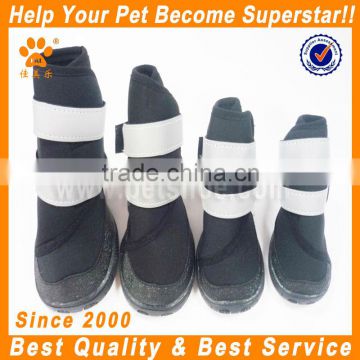 2014 JML hot sell waterproof pet dog rain shoes with rubber sole and flare strips