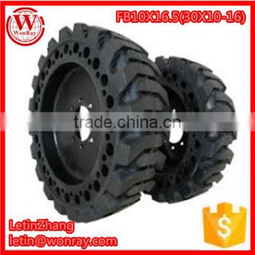 Factory price top quality China cheap mini skid steer loader for sale, bobcat tires 10.16.5 12.16.5solid tire with fast delivery