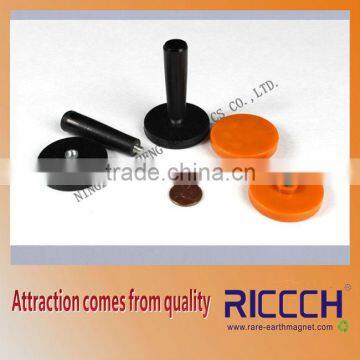 Rubber coated magnets