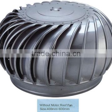 CE CCC ROHS TUV Top quality low cost 3.2-16m/s Industrial Roof Exhaust Ventilation No Power Fan