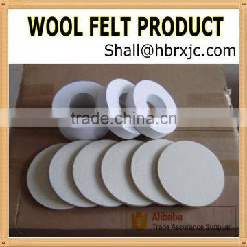 round wool felt wheel with gluing or die cut