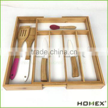 Bamboo Utility Drawer Organizer with Dividers Homex BSCI/Factory