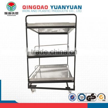 Storage cage trolley pallet foldable steel roll warehouse logistics carts wire mesh container